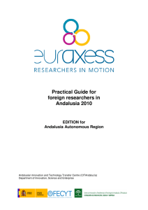 Practical Guide for foreign researchers in Andalusia 2010