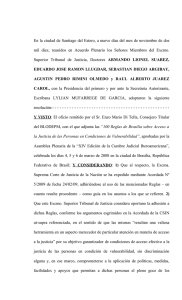 Acordada de adhesión - Poder Judicial | Santiago del Estero