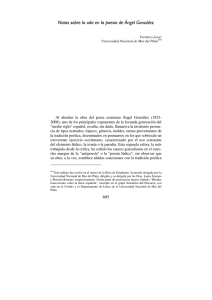 Notas sobre la oda en la poesía de Ángel González