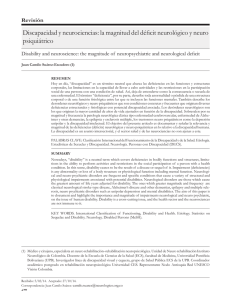 Discapacidad y neurociencias: la magnitud del déficit neurológico y