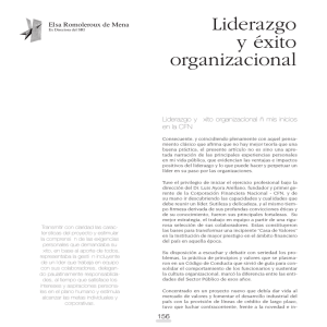 Liderazgo y éxito organizacional