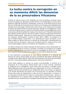 La lucha contra la corrupción en su momento difícil: las