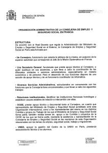 Organización y Funciones - Ministerio de Empleo y Seguridad Social