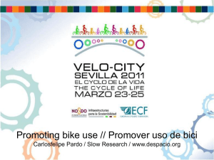 Promoting bike use // Promover uso de bici