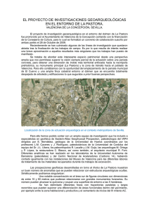 Nota Informativa Pro Invest Geoarqueo entrono LA Pastora