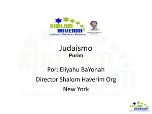 Secretos de Purim - Shalom Haverim Org