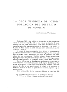 LA CECA VISIGODA DE ”CEPIS” POBLACION DEL DISTRITO DE