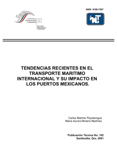 TENDENCIAS RECIENTES EN EL TRANSPORTE MARITIMO