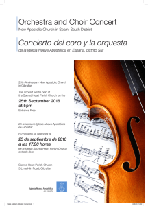 Concierto del coro y la orquesta Orchestra and Choir Concert