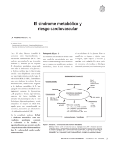 El síndrome metabólico y riesgo cardiovascularFigura 1: Patogenia