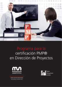 Programa para la certificación PMP® en Dirección de Proyectos