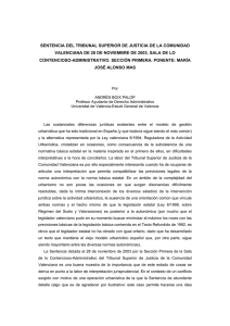 sentencia del tribunal superior de justicia de la comunidad