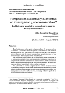 Perspectivas cualitativa y cuantitativa en investigación