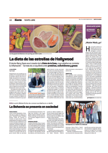 La dieta de las estrellas de Hollywood