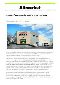 Jamón Cerezo se lanzará a nivel nacional