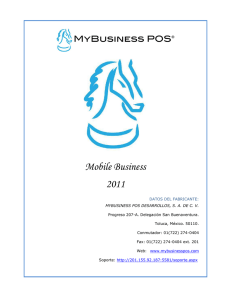 Manual Mobile Business - MyBusiness POS Desarrollos, S.A. de C.V.