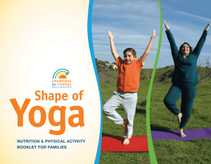 Shape of Yoga - Healthy Living...for life!