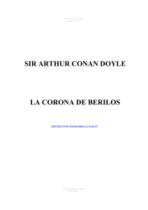 SIR ARTHUR CONAN DOYLE LA CORONA DE BERILOS