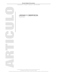 LIRISMo y CIbeRpoeSíA - Revista Digital Universitaria