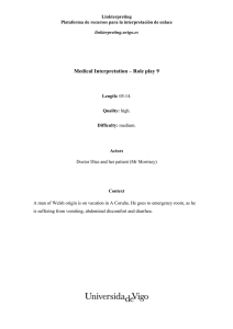 Medical Interpretation – Role play 9