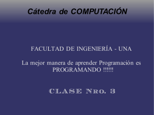 Cátedra de COMPUTACIÓN - Facultad de Ingeniería