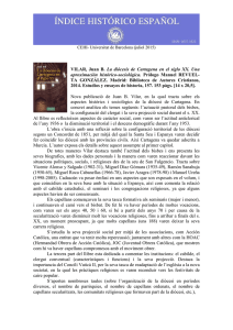 VILAR, Juan B. La di&oacute;cesis de Cartagena en el siglo XX. Una