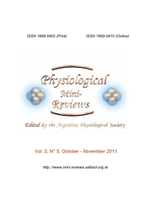 Vol. 5, N° 5, October - November 2011. - Physiological Mini