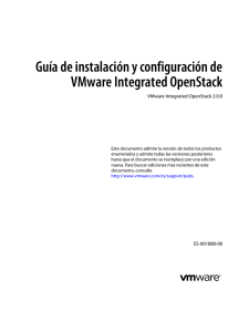 Guía de instalación y configuración de VMware Integrated OpenStack