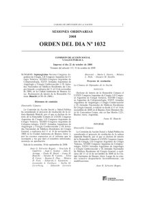 orden del dia nº 1032