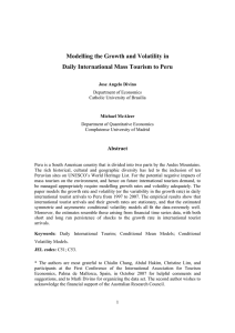 Modelling the Growth and Volatility in Daily International Mass