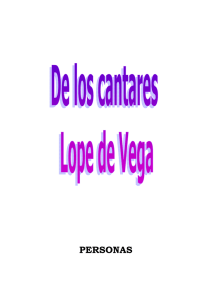 Lope de Vega - De los cantares