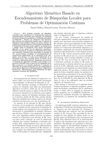 Algoritmo Memético Basado en Encadenamiento de Búsquedas