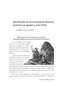 Dos farautes en la conquista de América: Jerónimo de Aguilar y