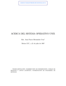 acerca del sistema operativo unix