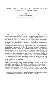 la narrativa colombiana de la ultima decada