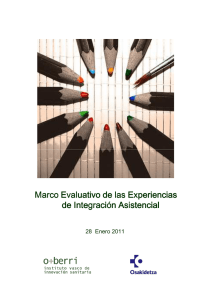 Marco Evaluativo de las Experiencias de Integración