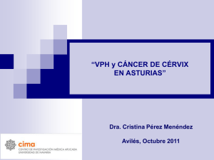VPH y cáncer de cérvix en Asturias