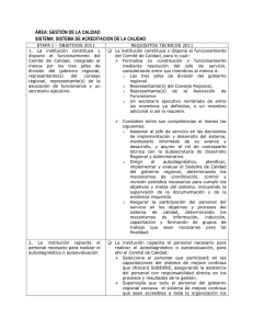 ÁREA: GESTIÓN DE LA CALIDAD SISTEMA: SISTEMA DE