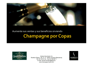 Champagne por Copas - Horeca Gourmand,, sl