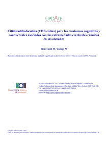 Citidinadifosfocolina (CDP-colina) para los