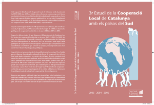 3r Estudi de la Cooperació Local de Catalunya amb els països del