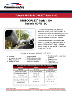 DRISCOPLEX Serie 1100 Tubería HDPE ISO