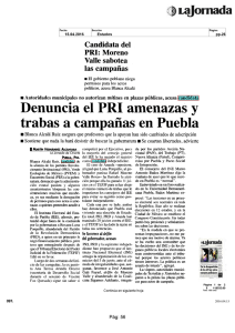 Denuncia el PRI amenazas y