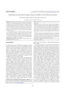 Teoría del apego - Revistas Científicas de la Universidad de Murcia