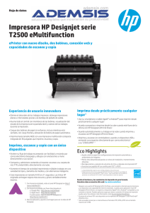 Impresora HP Designjet serie T2500 eMultifunction