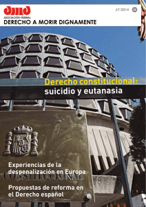 Derecho constitucional: suicidio y eutanasia