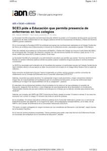 SCE3 pide a Educación que permita presencia de