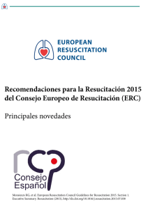 Recomendaciones ERC 2015 Principales novedades