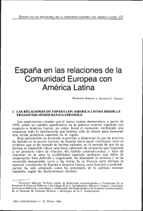 España en las relaciones de la Comunidad Europea con