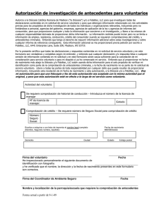 Authorization of Disclosure and Release of Information